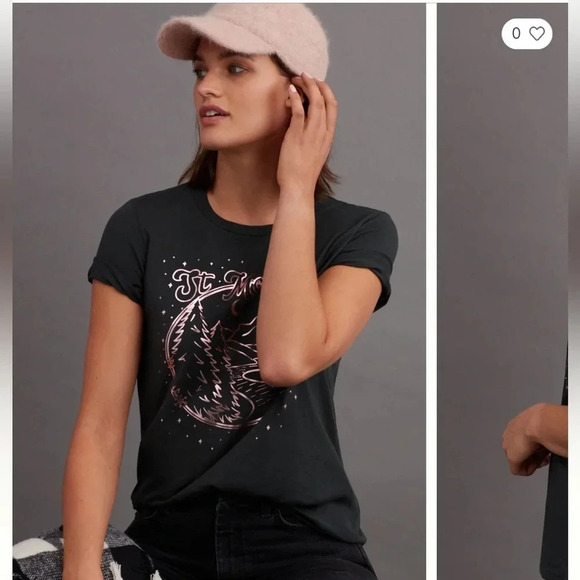 Anthropologie Sol Angeles St. Moritz Graphic Tee - Picture 1 of 4